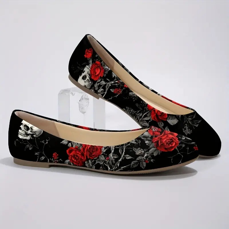 Omine Women's Wide Width Flat Shoes, Comfortable Casual Round Toe Classy Design Ballet Flats.