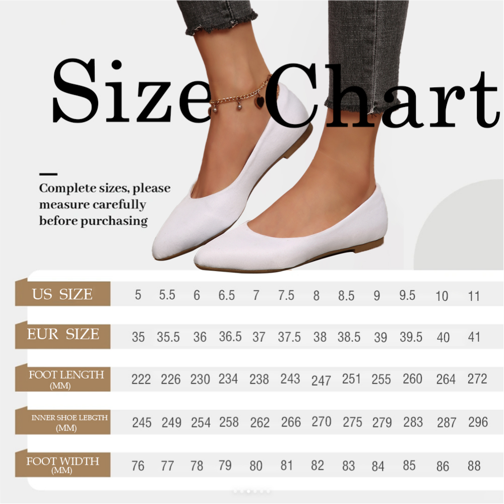 Omine Women's Flats Shoes Pointed Toe Comfortable Dressy Slip On Flat