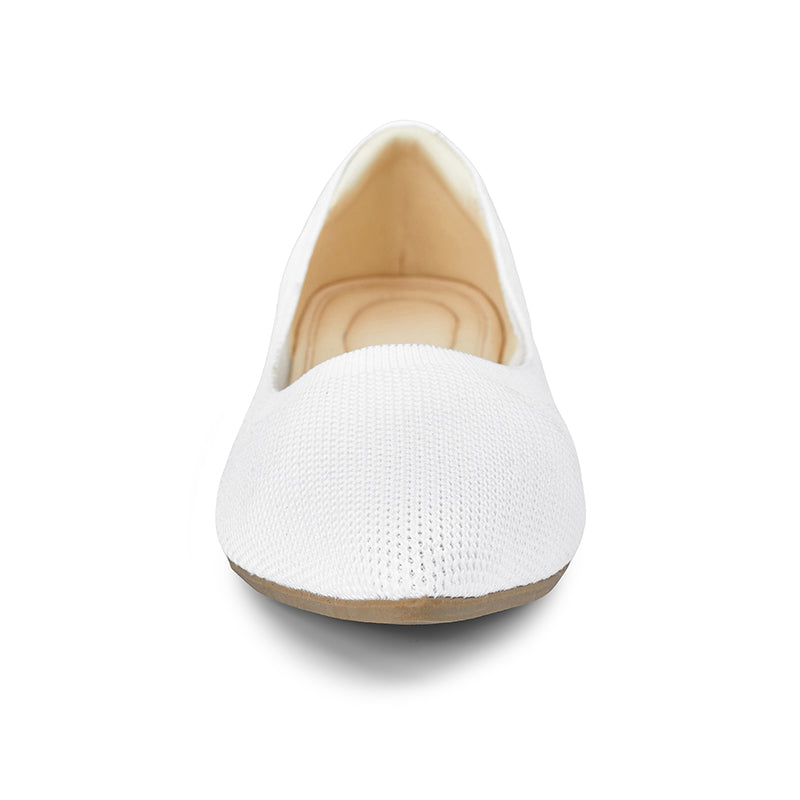 Omine Selfie Women's Dressy Work Knit Flat with +Memory Foam and Wide Widths Available