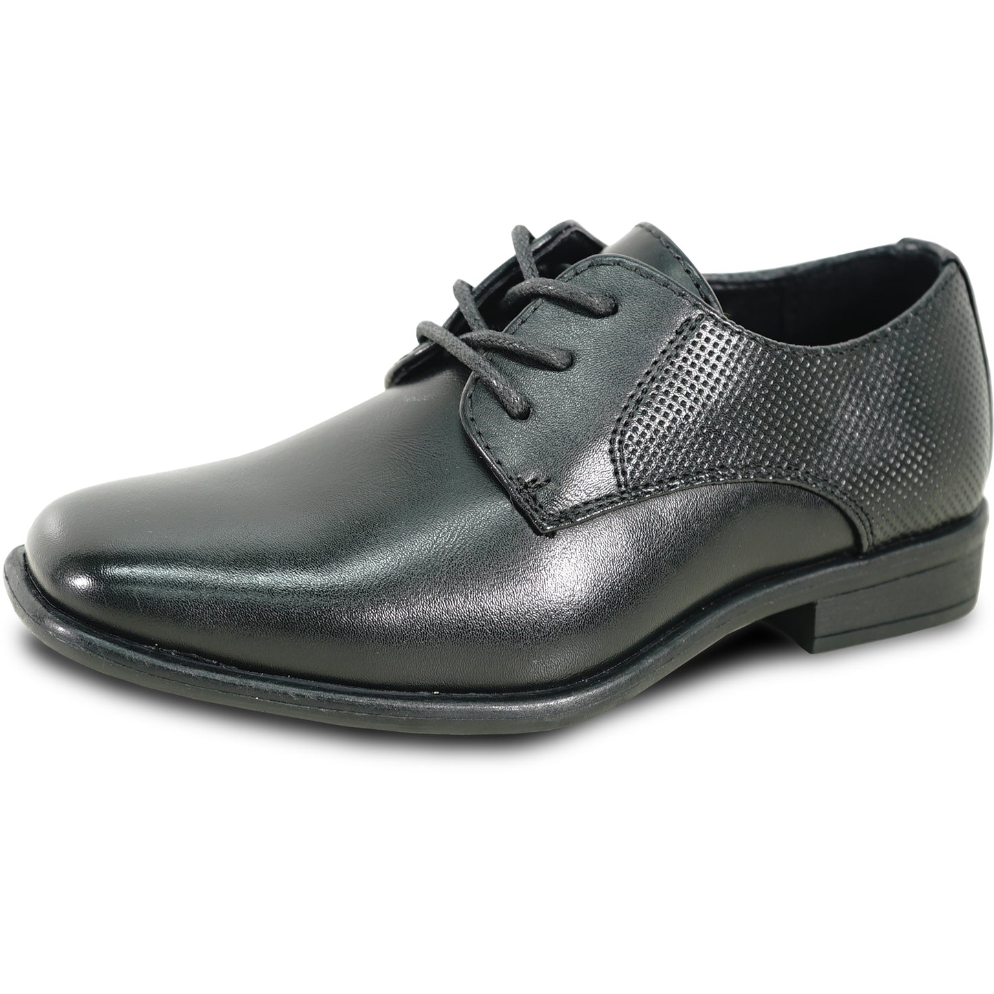 BRAVO Boy Dress Shoe KING-7KID Oxford Shoe BLACK