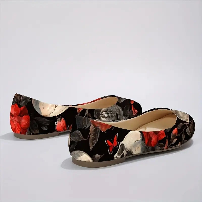 Omine Women's Wide Width Flat Shoes, Comfortable Casual Round Toe Classy Design Ballet Flats.