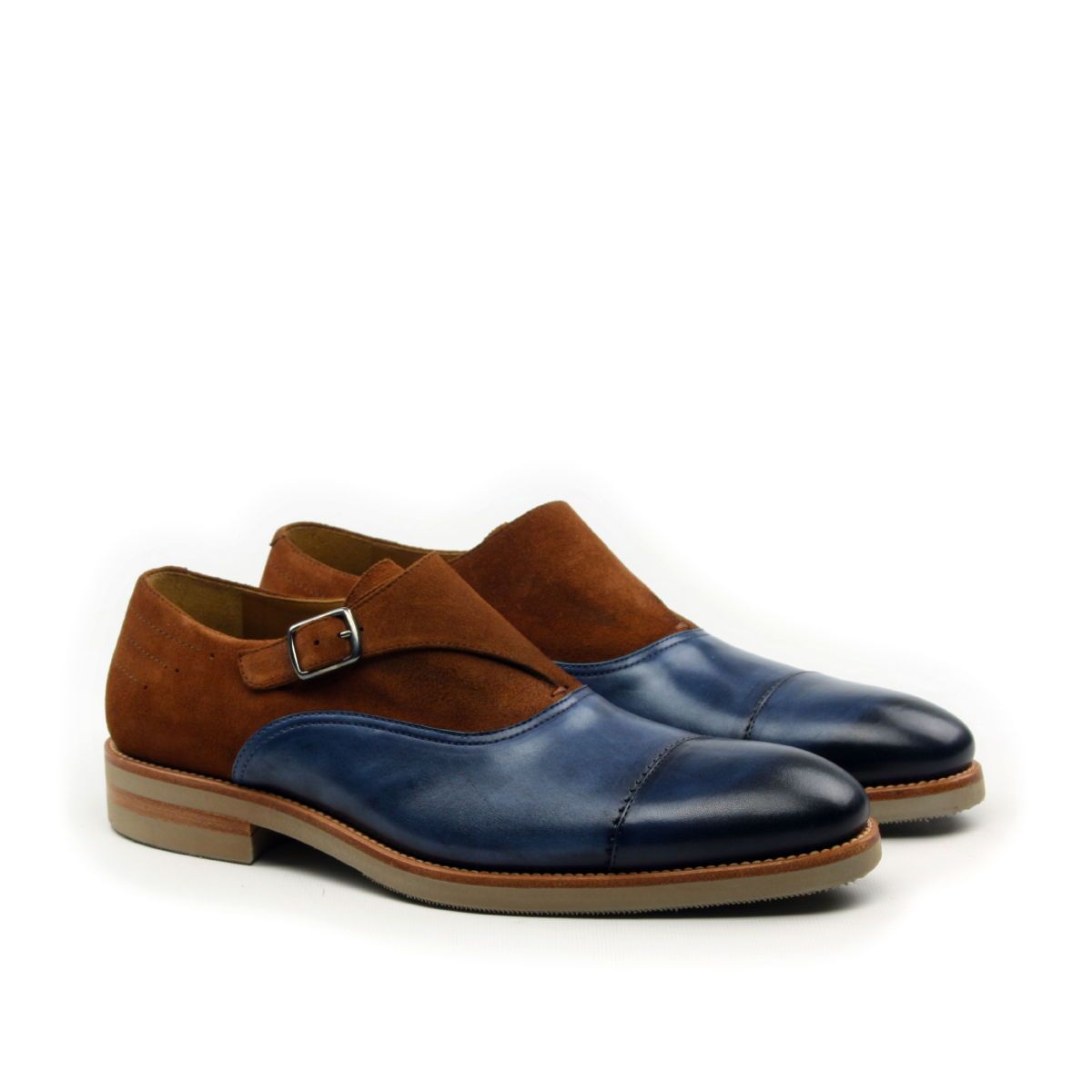 CAP TOE MONK SHOE