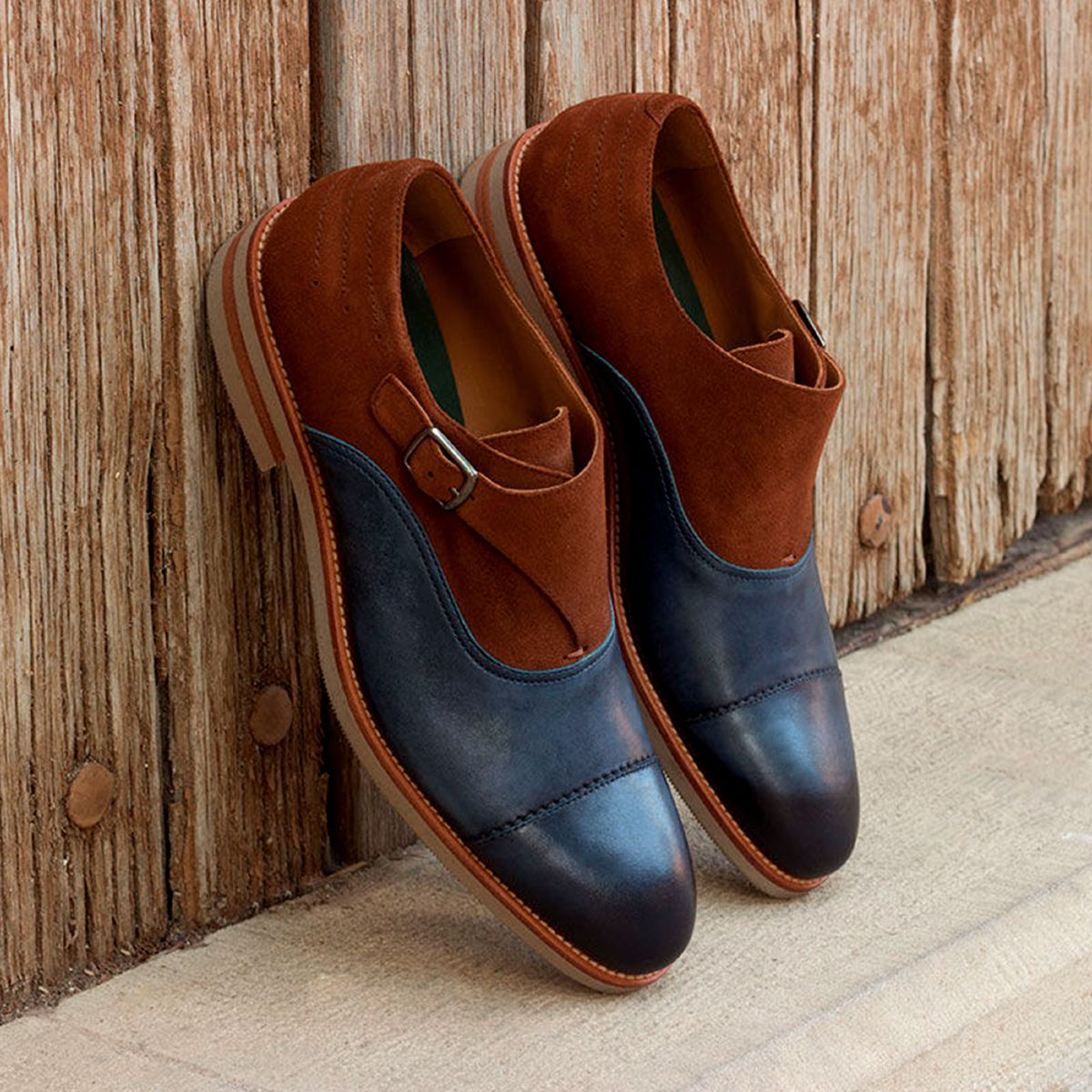 CAP TOE MONK SHOE