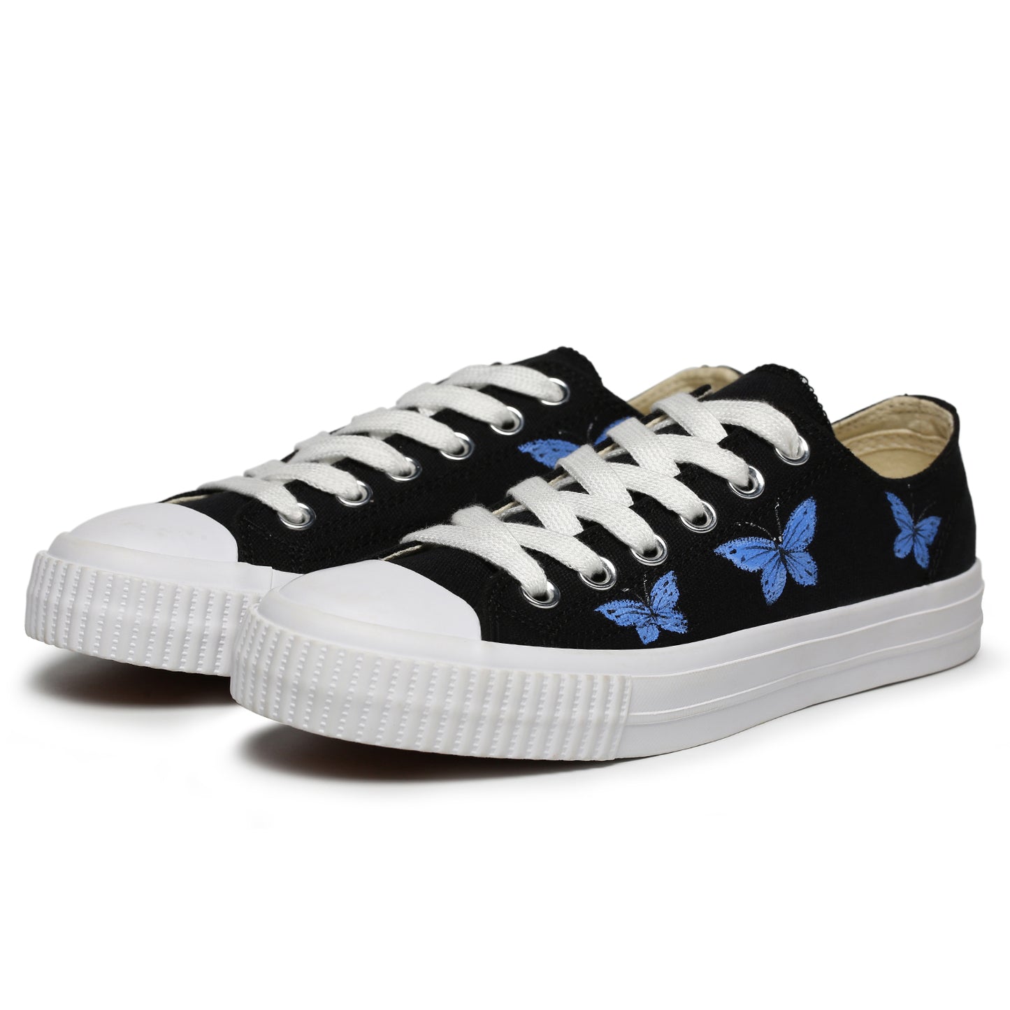 Women’s Hand Painted Canvas Shoes Art Painted Canvas Flats Sneakers
