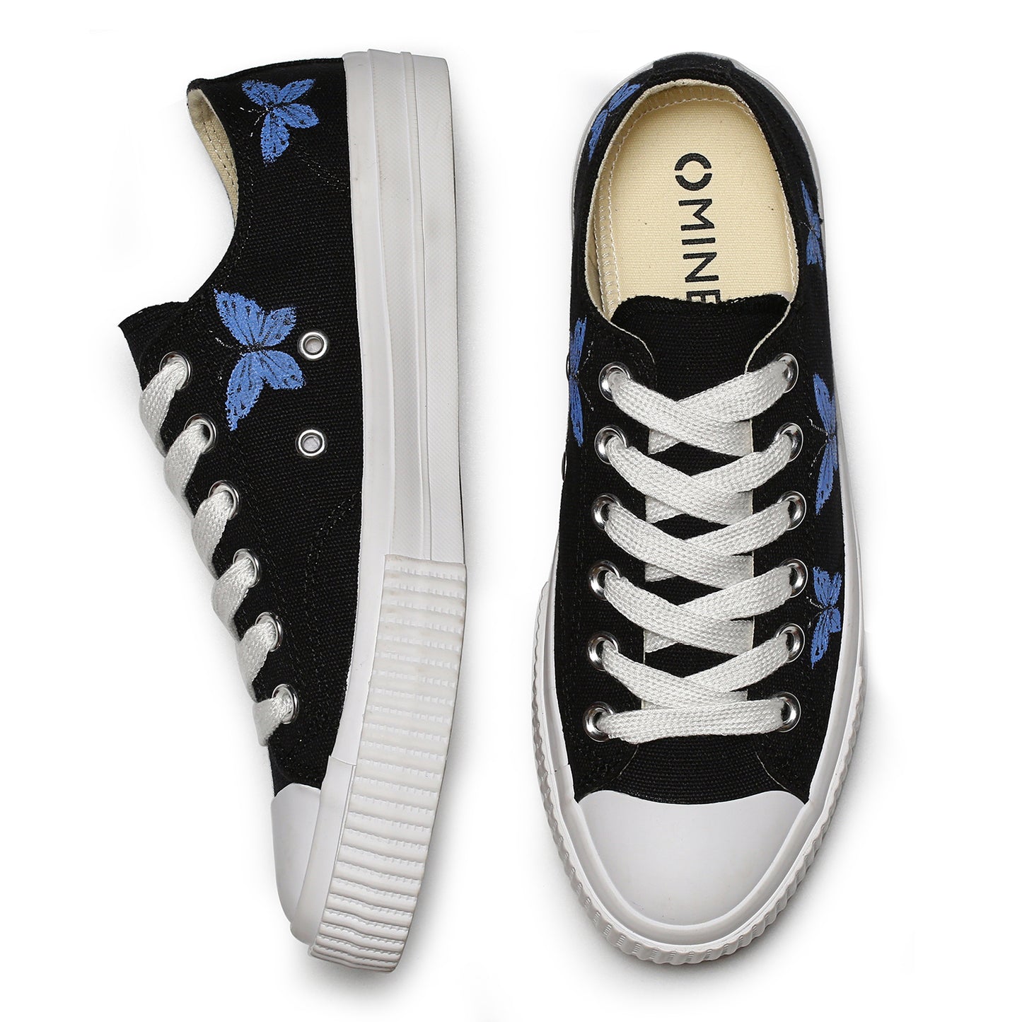 Women’s Hand Painted Canvas Shoes Art Painted Canvas Flats Sneakers