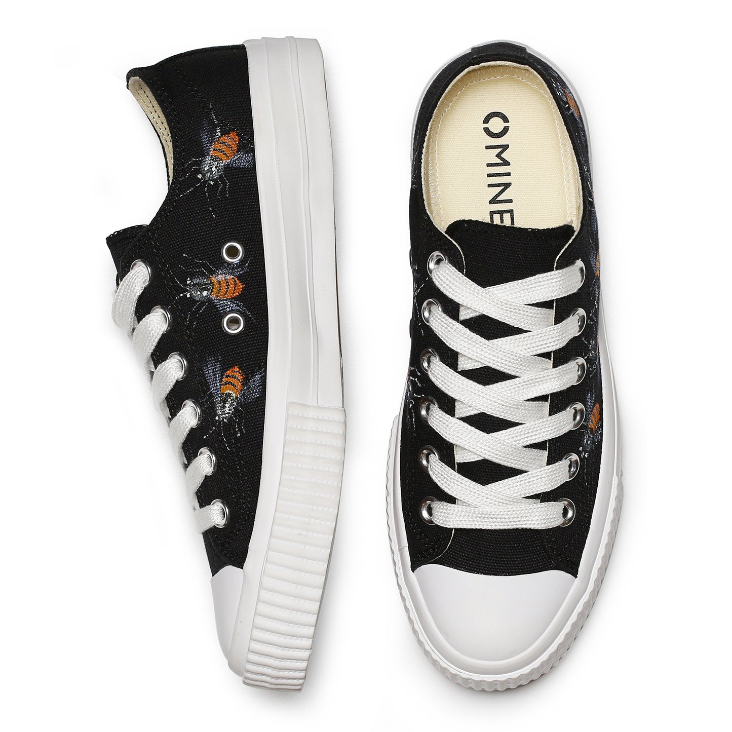 Women’s Hand Painted Canvas Shoes Art Painted Canvas Flats Sneakers