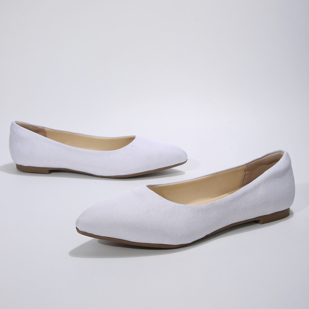 Omine  Women's Flats Shoes  Pointed Toe Comfortable Dressy Slip On Flat