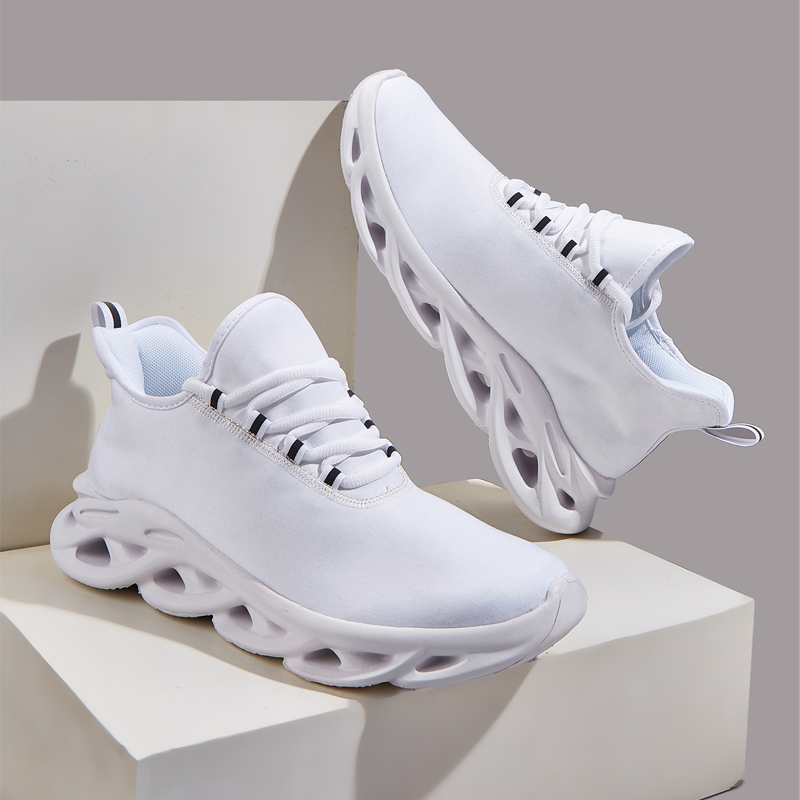 Men's Blade Sneakers Running Shoes Slip-on Sneakers with Shoelaces - Odor-Resistant Athletic Shoes - Lightweight and Breathable