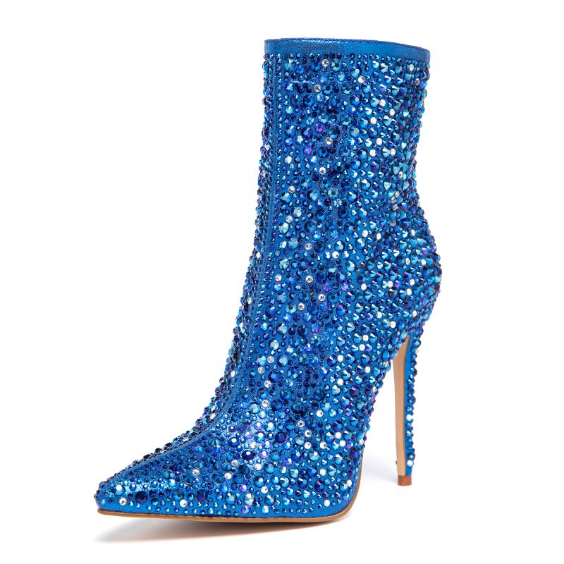 Pink Rhinestone Boots