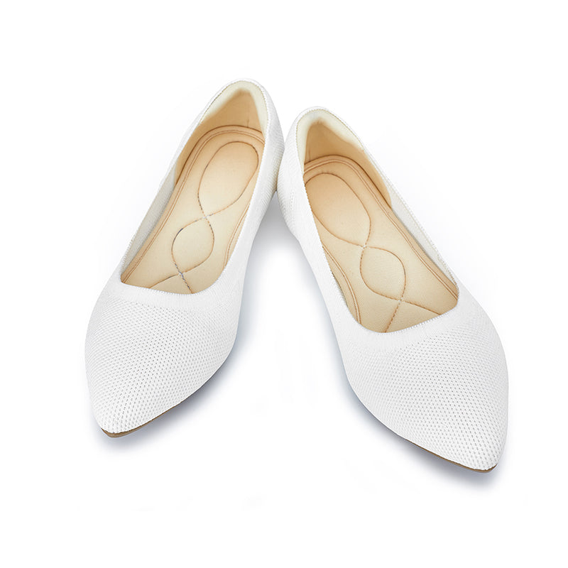 Omine Selfie Women's Dressy Work Knit Flat with +Memory Foam and Wide Widths Available