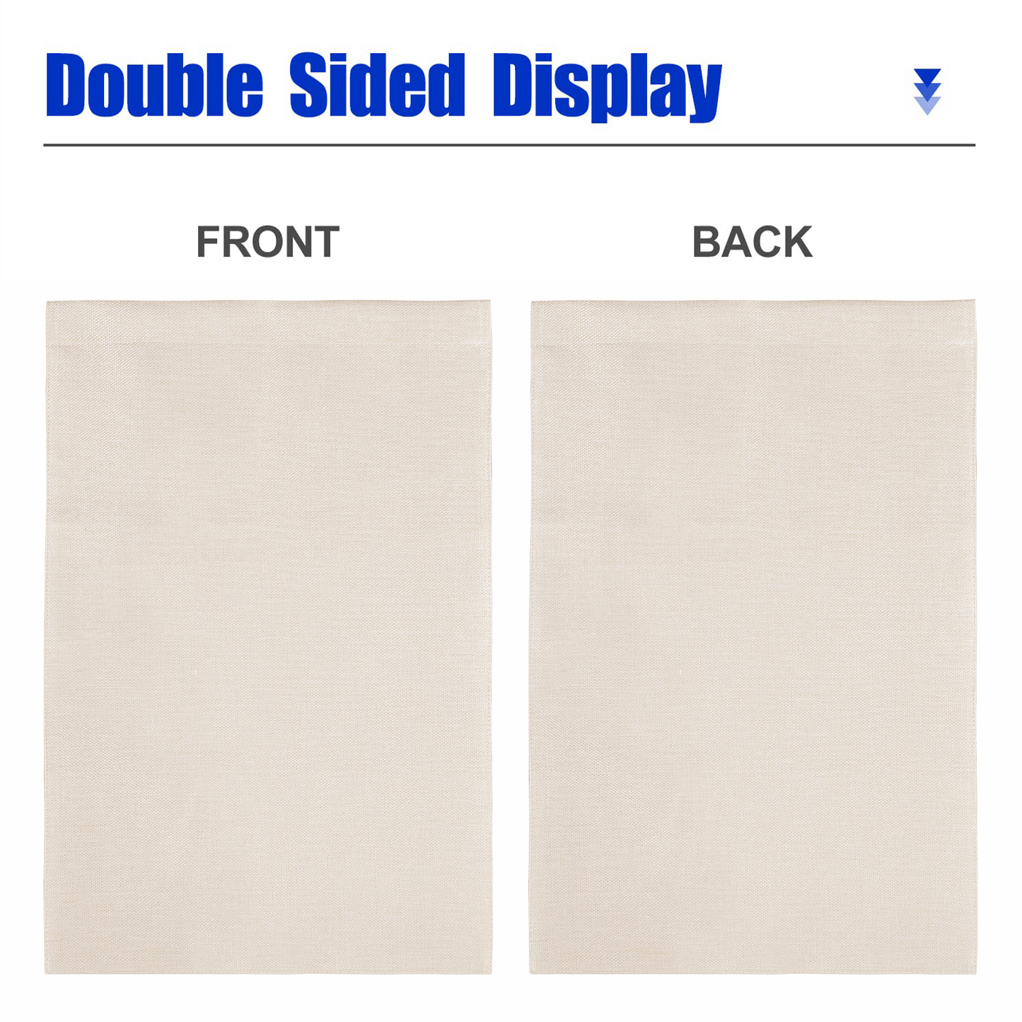 Double-Sided Custom Linen Garden Flag – Personalized Yard Banner