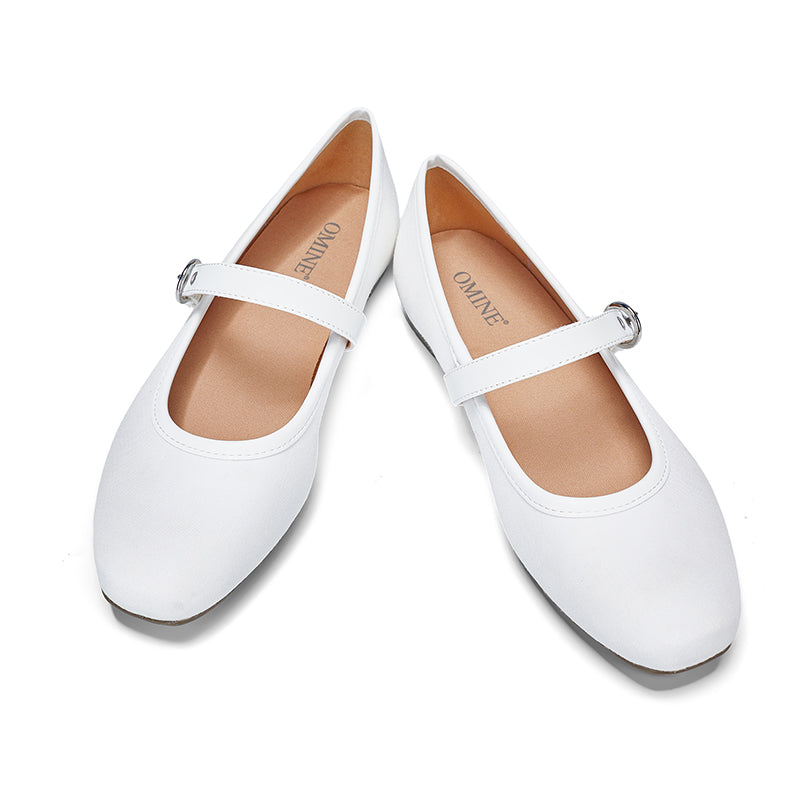 Mary Jane Flat Shoes with Arch Support and Hidden Wedge Heel, Women Ballet Flats, Mary Jane Flats, Comfortable Dress Shoes