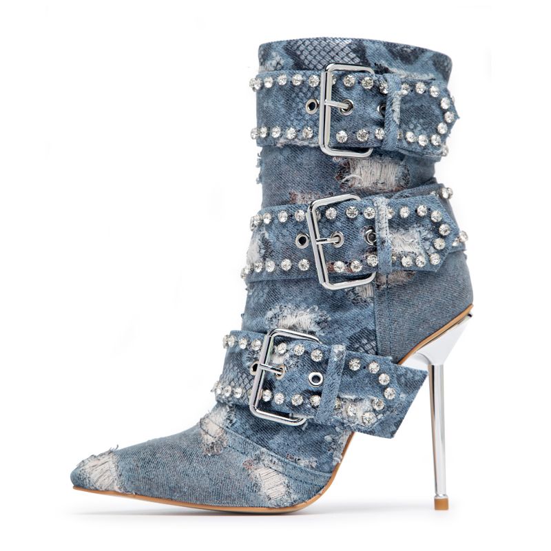 OMINE DENIM BELT DETAIL BOOT（复制）