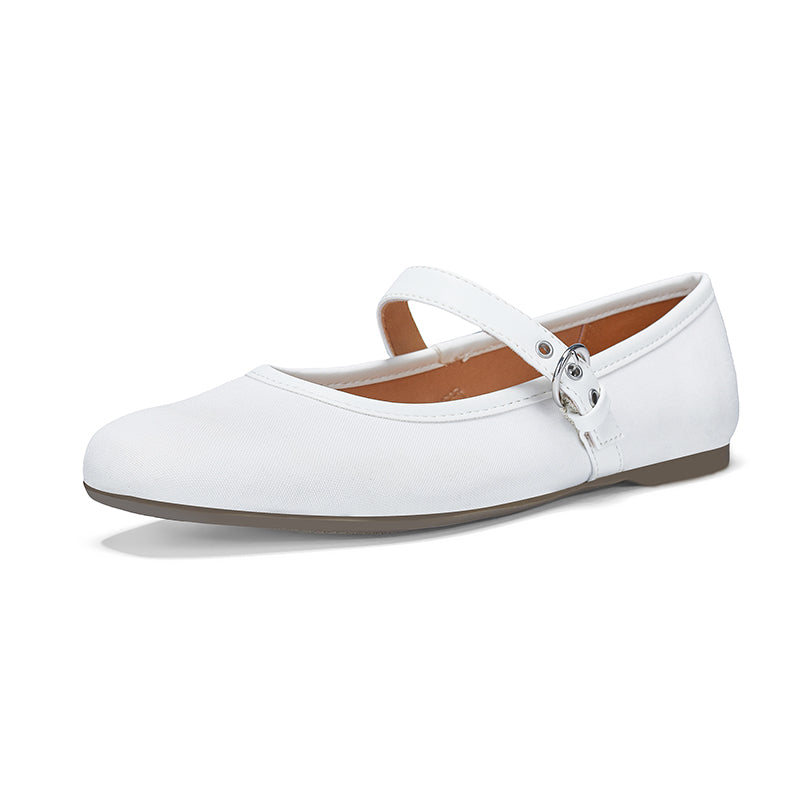Mary Jane Flat Shoes with Arch Support and Hidden Wedge Heel, Women Ballet Flats, Mary Jane Flats, Comfortable Dress Shoes