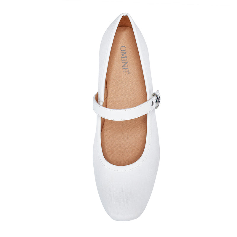 Mary Jane Flat Shoes with Arch Support and Hidden Wedge Heel, Women Ballet Flats, Mary Jane Flats, Comfortable Dress Shoes