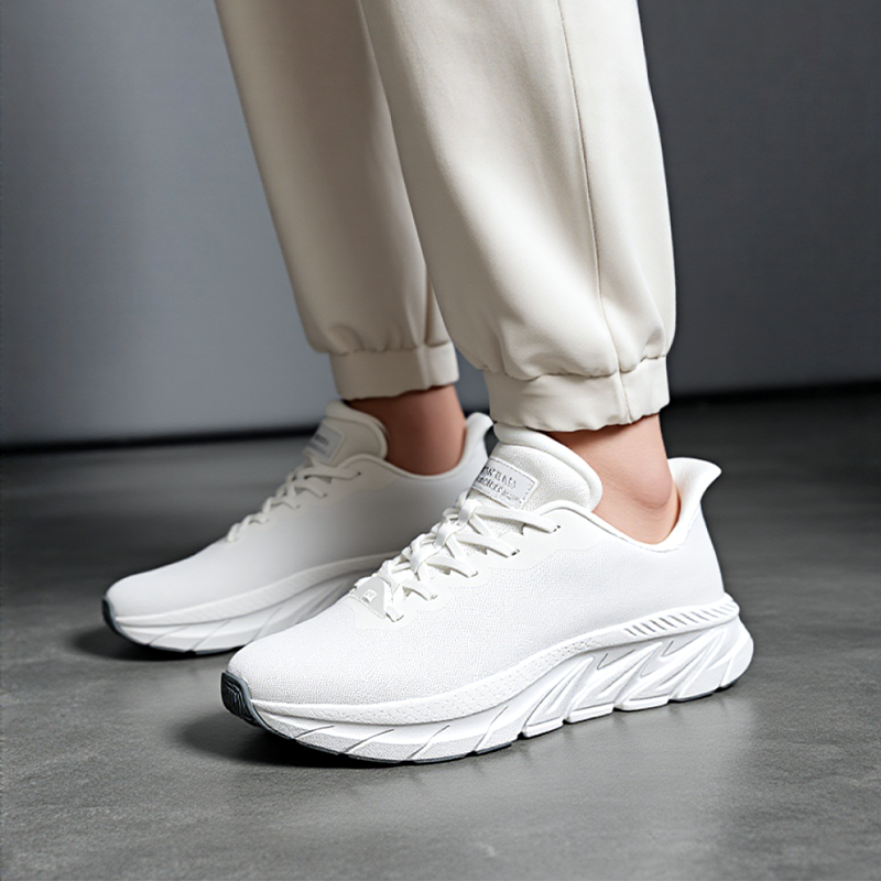 OMINE  men's Slip On Stability Walking Shoes Cushioning Hands Free Non-Slip Breathable Comfortable Workout Tennis Running Gym StediBase Fashion Sneakers