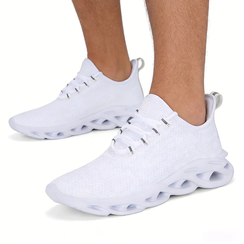Men's Blade Sneakers Running Shoes Slip-on Sneakers with Shoelaces - Odor-Resistant Athletic Shoes - Lightweight and Breathable