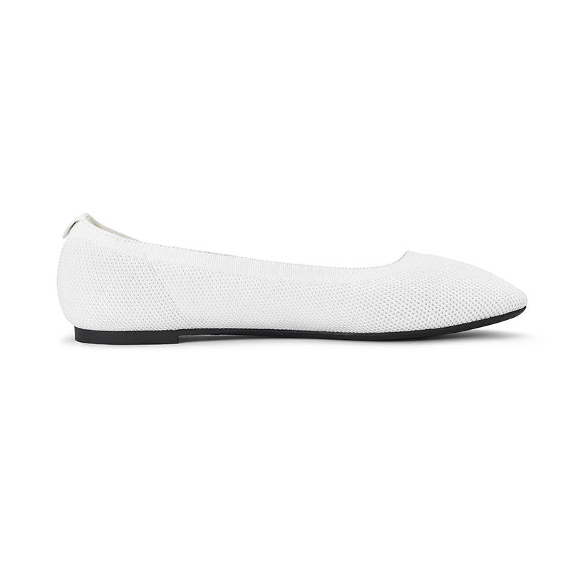 Omine  Women's Flats Shoes Round Toe Knit Ballet Comfortable Dressy Slip On Flat