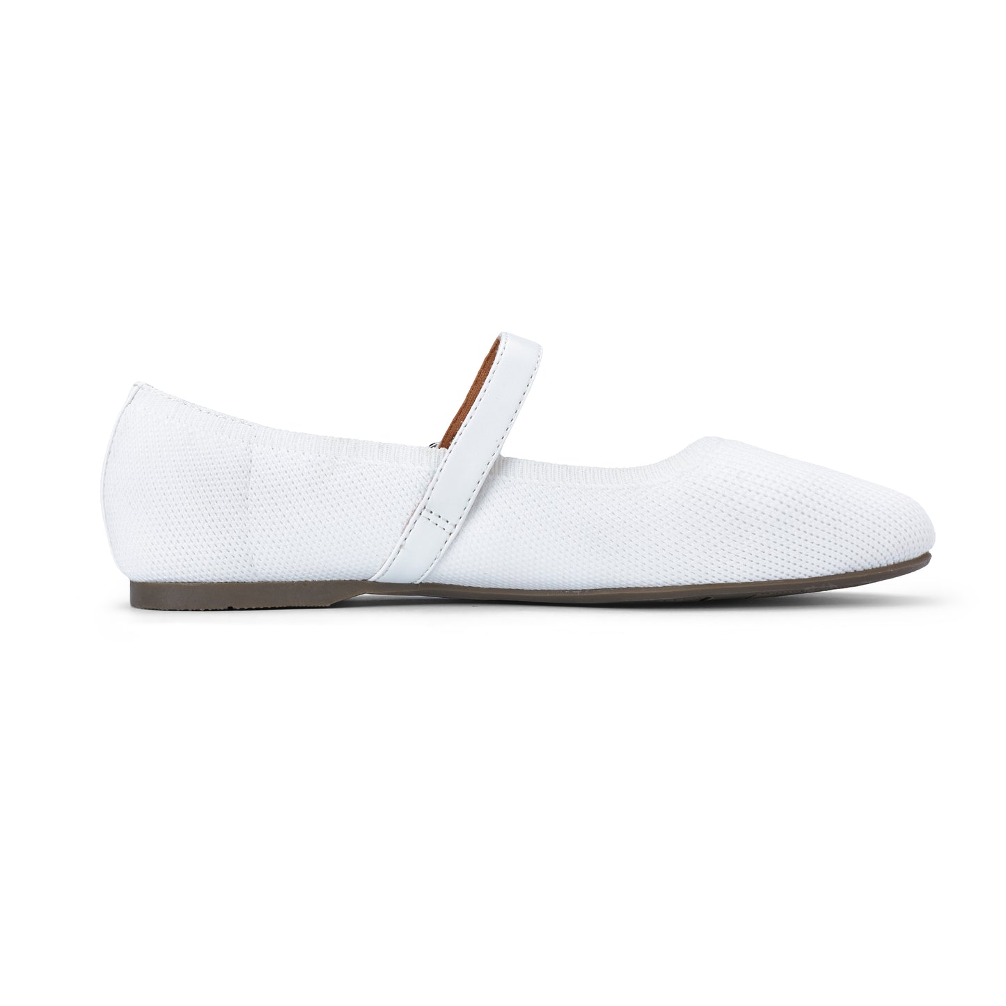 Omine Women's Mary Jane Flats Comfortable Dressy Ballet Flats Casual Round Toe Slip On Washable Knitted Fabric Office Work Woman Shoes