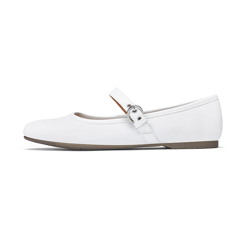 Mary Jane Flat Shoes with Arch Support and Hidden Wedge Heel, Women Ballet Flats, Mary Jane Flats, Comfortable Dress Shoes