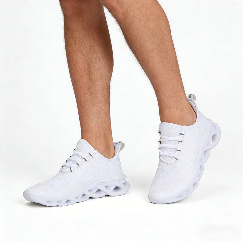 Men's Blade Sneakers Running Shoes Slip-on Sneakers with Shoelaces - Odor-Resistant Athletic Shoes - Lightweight and Breathable