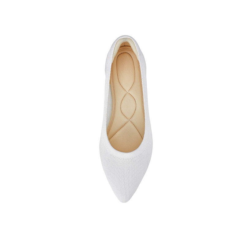Omine Selfie Women's Dressy Work Knit Flat with +Memory Foam and Wide Widths Available