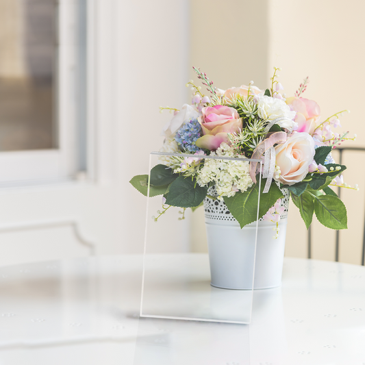 Custom Clear Acrylic Photo Plaque – Personalized Text & Image Display with Sleek Transparent Design