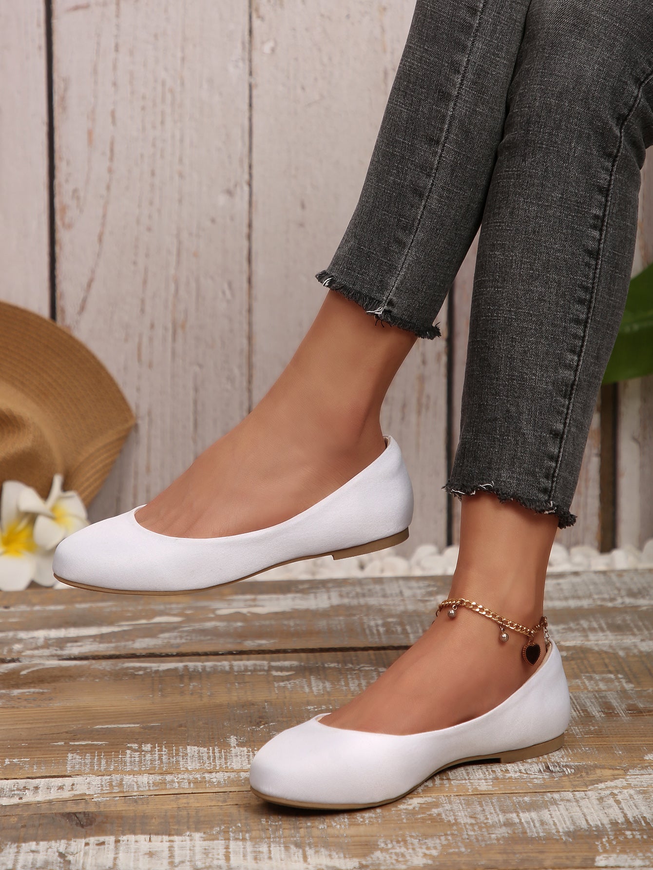 Omine  Women's Flats Shoes  Round Toe  Comfortable Dressy Slip On  01