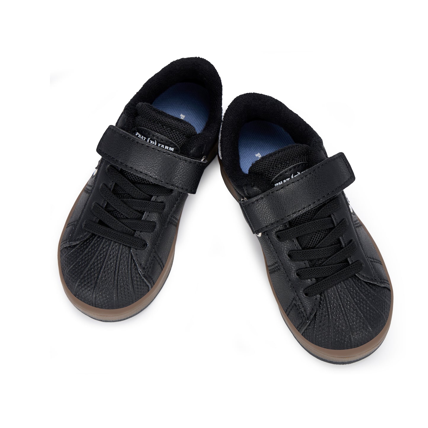 Toddler Boys Girls Winter Sneakers, Warm Fleece Lined Shell Toe Casual Shoes, Adjustable Strap Leather Kids Skate Board Shoes Non Slip Rubber Sole Walking Shoes for Little Kid