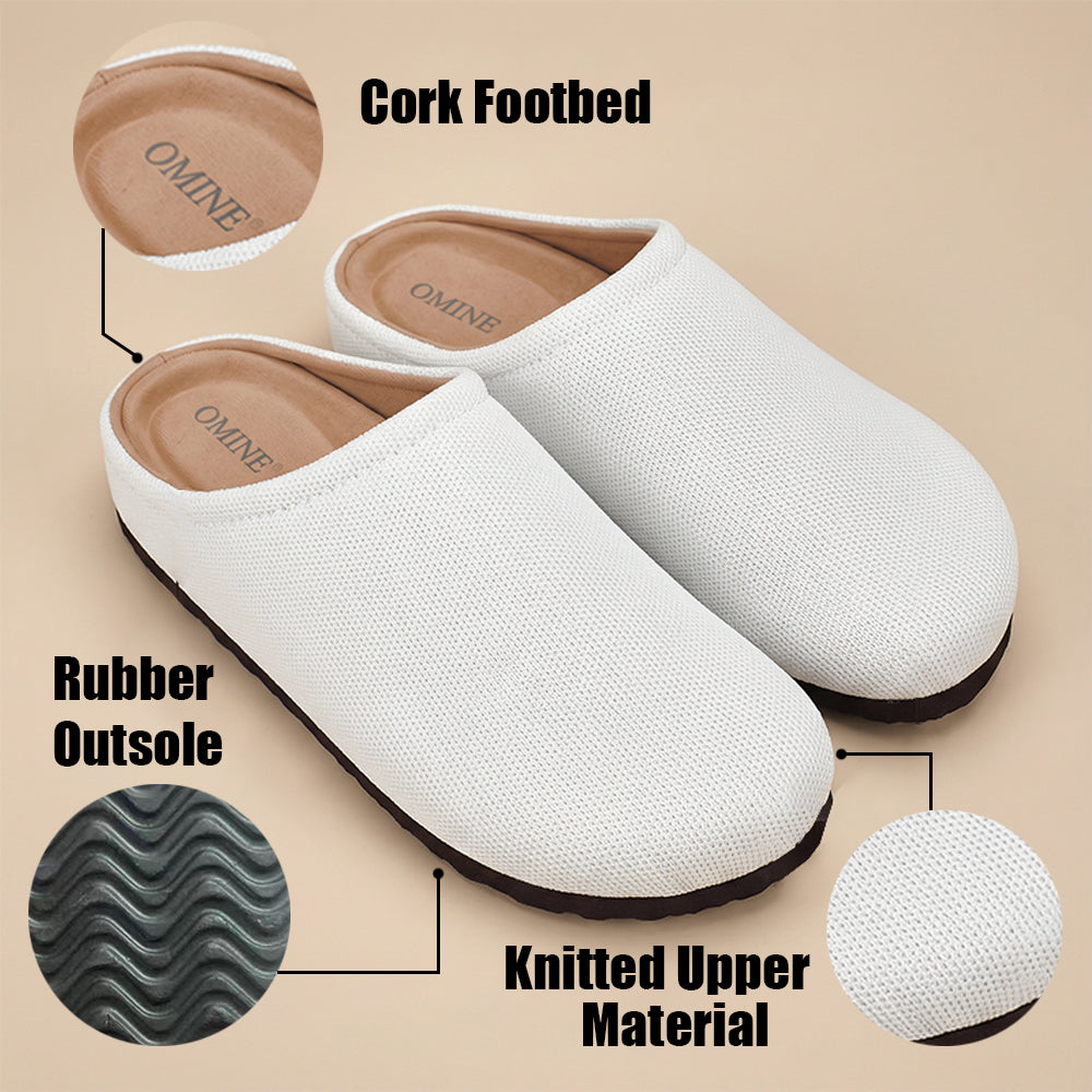 Omine  The Casual Clog Women's Slip-On Shoes, Classic Wool Mules, Made From Recycled Plastic Bottles & Machine Washable.