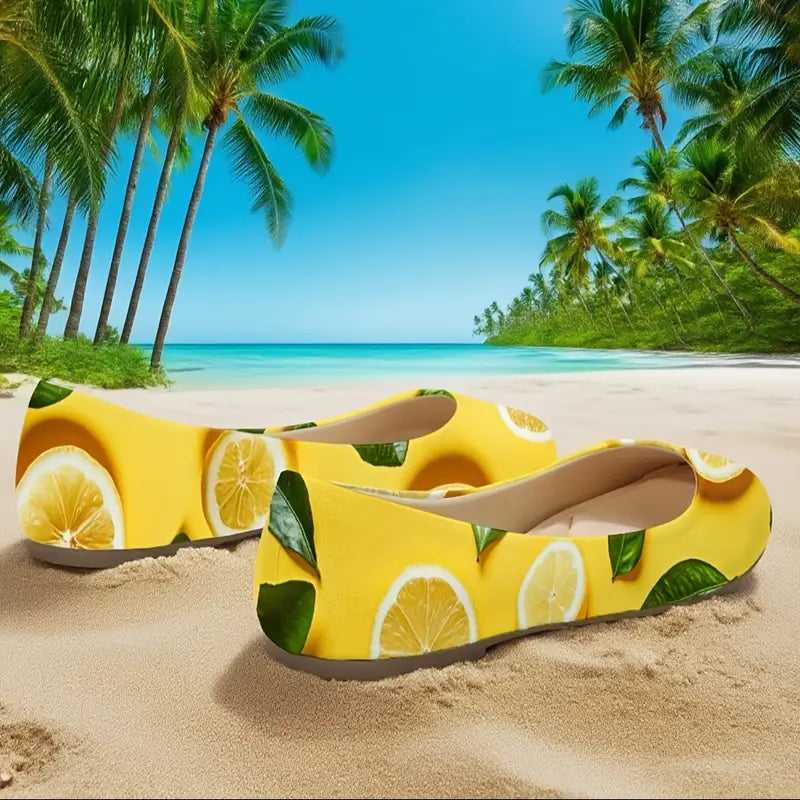Omine Women's Wide Width Flat Shoes, Comfortable Casual Round Toe Classy Design Ballet Flats.