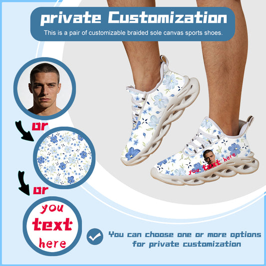 Men's Blade Sneakers Running Shoes Slip-on Sneakers with Shoelaces - Odor-Resistant Athletic Shoes - Lightweight and Breathable