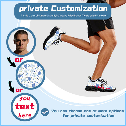 Men's Blade Sneakers Running Shoes Slip-on Sneakers with Shoelaces - Odor-Resistant Athletic Shoes - Lightweight and Breathable