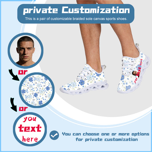 Men's Blade Sneakers Running Shoes Slip-on Sneakers with Shoelaces - Odor-Resistant Athletic Shoes - Lightweight and Breathable