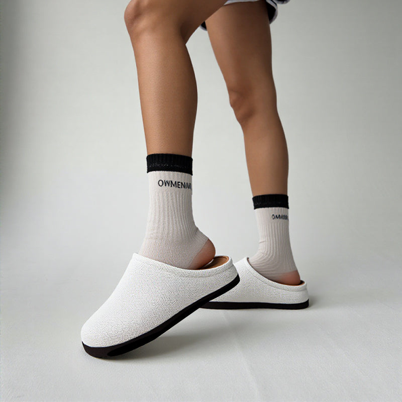 Omine  The Casual Clog Women's Slip-On Shoes, Classic Wool Mules, Made From Recycled Plastic Bottles & Machine Washable.