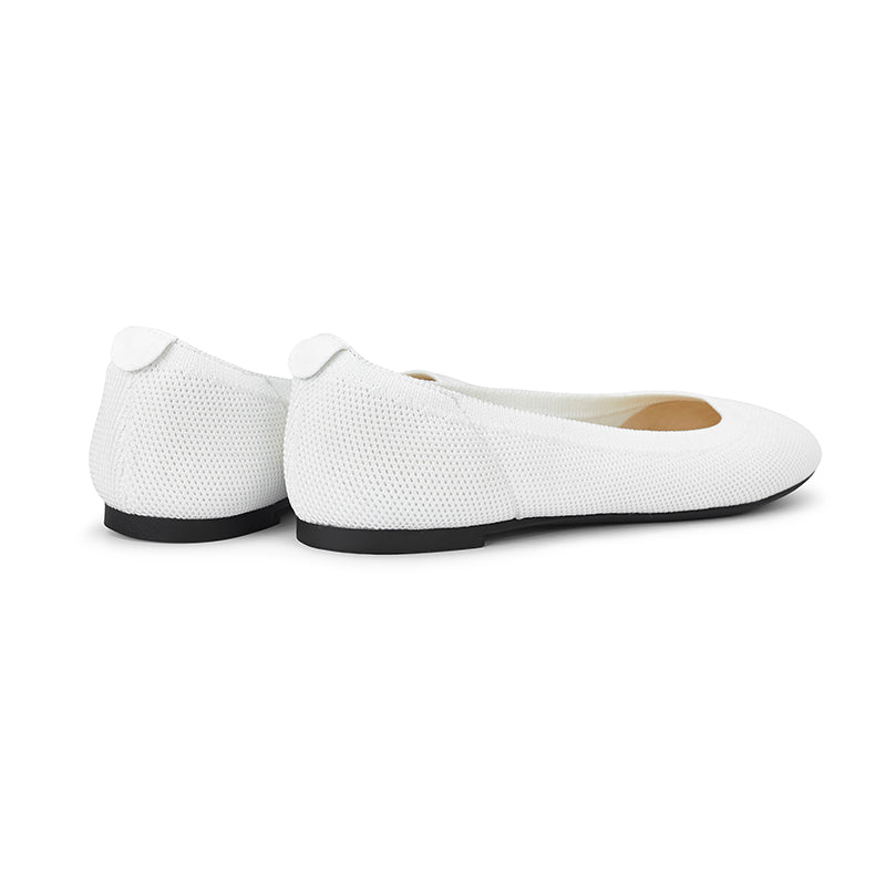 Omine  Women's Flats Shoes Round Toe Knit Ballet Comfortable Dressy Slip On Flat