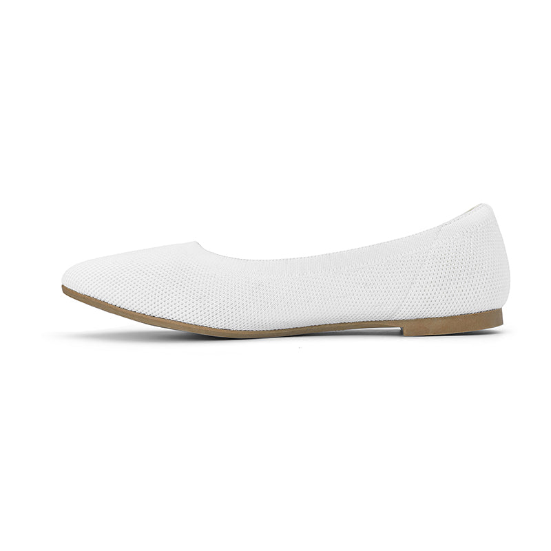 Omine Selfie Women's Dressy Work Knit Flat with +Memory Foam and Wide Widths Available
