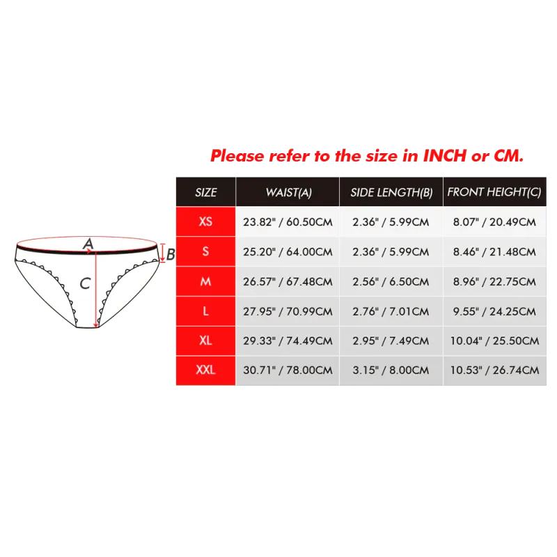 Custom Boyfriend's Face Panties Property of Him Personalized Sexy Panties Valentines Gift For Her