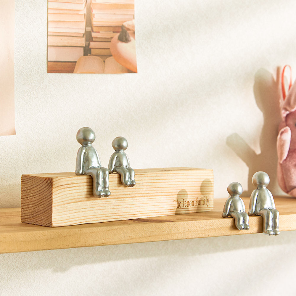 Custom Engraved Family Combination Resin Sculpture Figurines