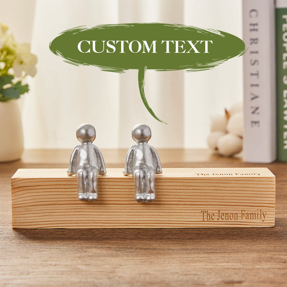 Custom Engraved Family Combination Resin Sculpture Figurines