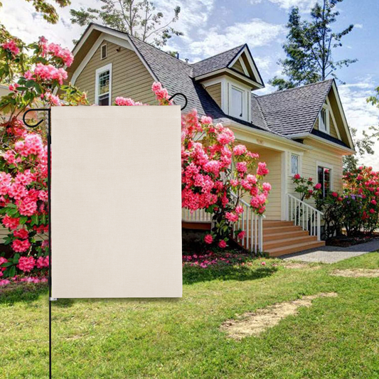 Double-Sided Custom Linen Garden Flag – Personalized Yard Banner