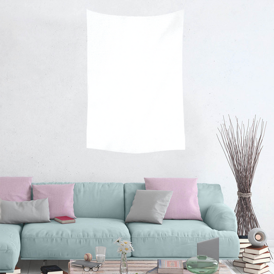 Custom Vertical Linen-Feel Tapestry Wall Hanging Printed Blanket – Single-Sided Personalized Throw for Home or Gift