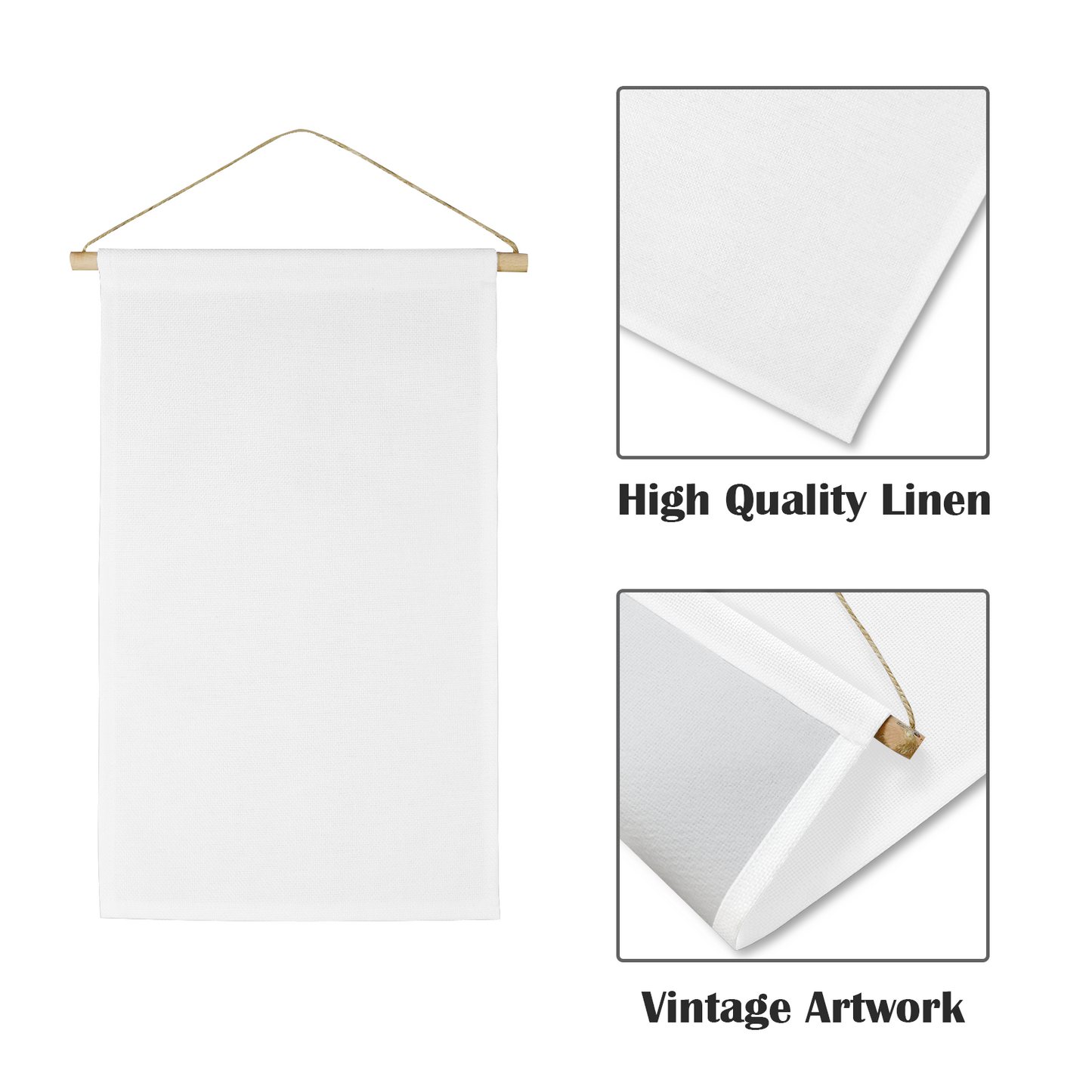 Custom Printed Linen Wall Tapestry – Personalized Hanging Canvas Home Decor