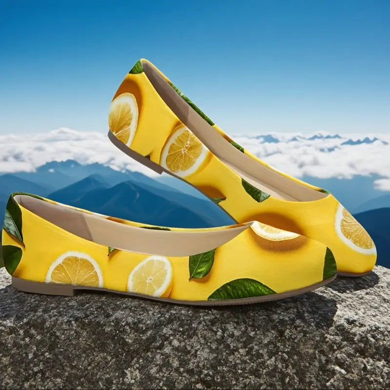 Omine Women's Wide Width Flat Shoes, Comfortable Casual Round Toe Classy Design Ballet Flats.