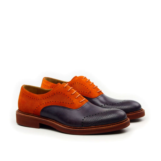Omine Engraved Toe And Perforated Details Oxford