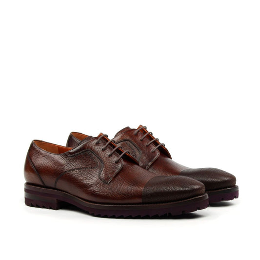Omine Embroidered Cap Toe Derby