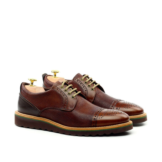 Omine Semi Brogue Cap Toe Derby